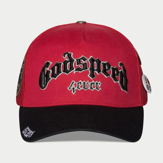 Godspeed GS FOREVER TRUCKER HAT ( Red /Black)