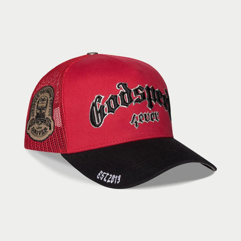Godspeed GS FOREVER TRUCKER HAT ( Red /Black)