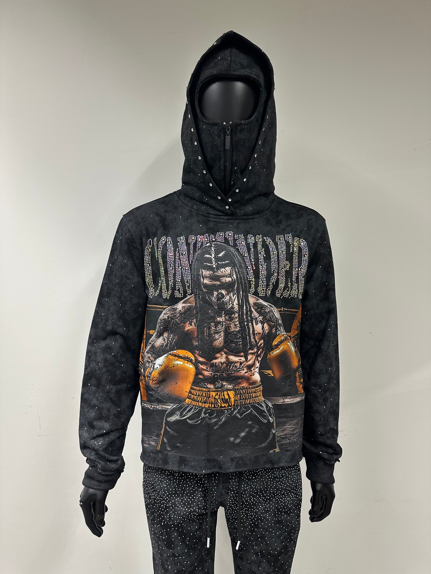 Bkys Contender Black Cropped Hoodie