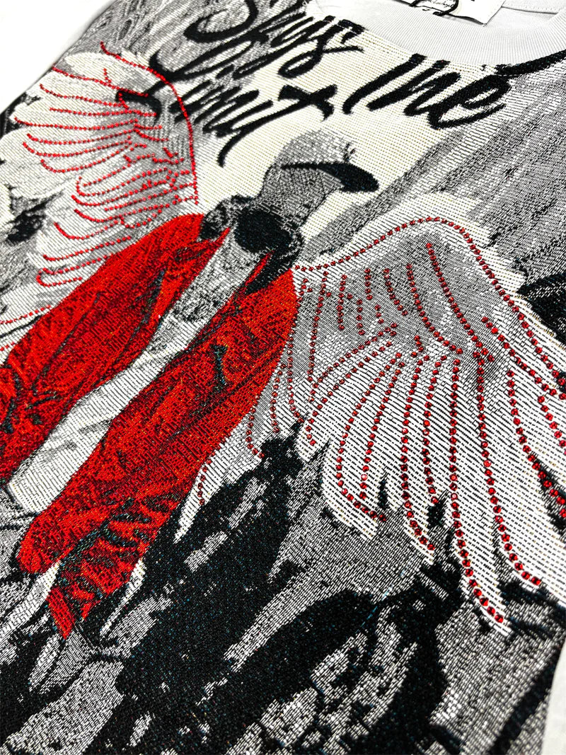 Majestik Spider Wing Tapestry Jacquard T-Shirt