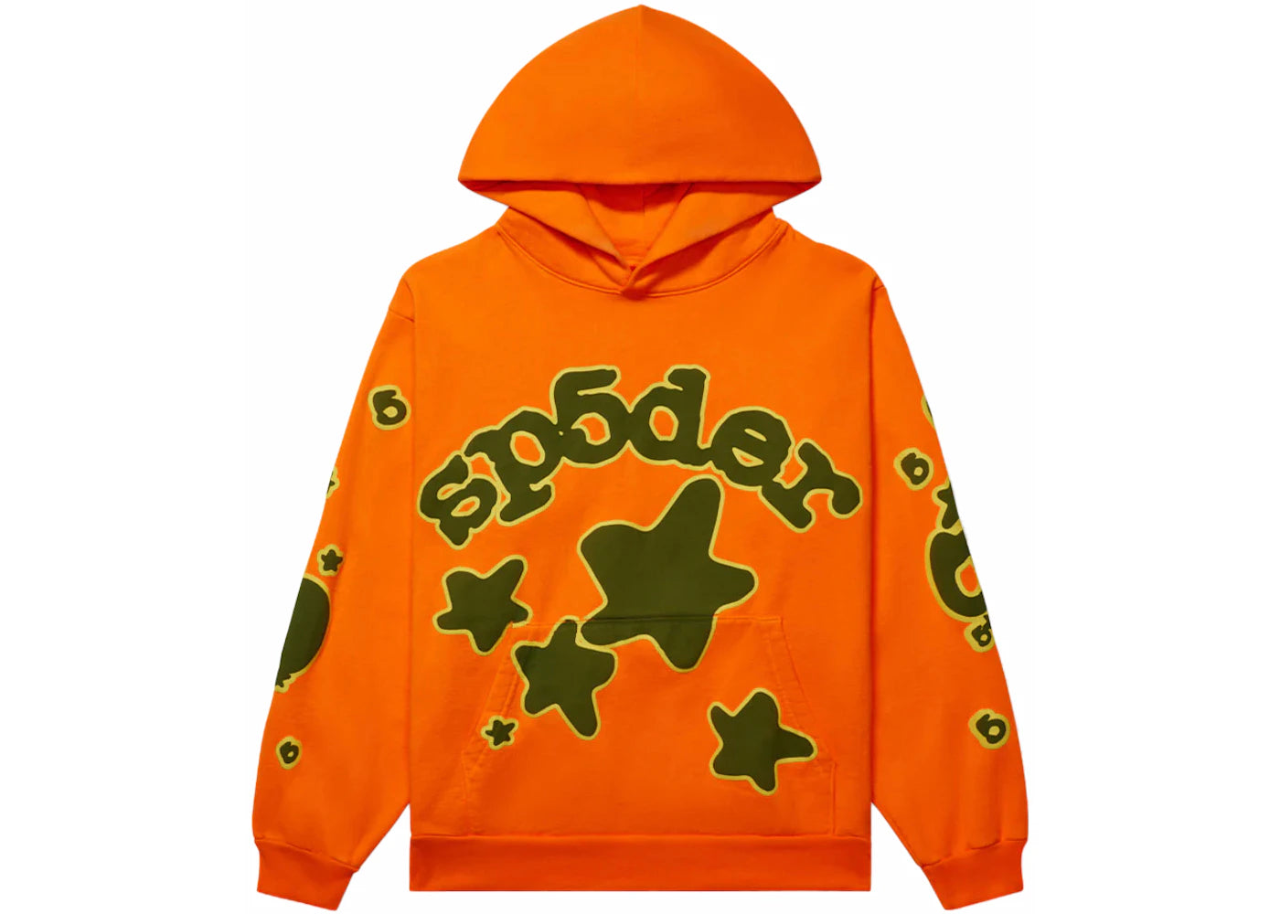 Sp5der Spider Worldwide Beluga Orange Hoodie L Orange