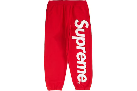 Supreme Jogger Pants Red /White