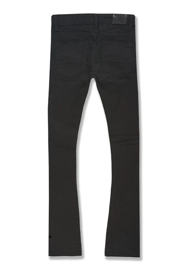 Jordan Craig Martin - Santorini Stacked Flare Black Denim