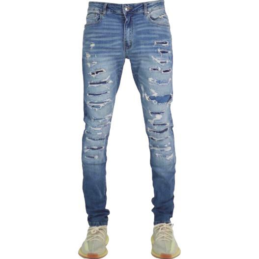 Focus Denim Heavy R&b Emb Med Blue
