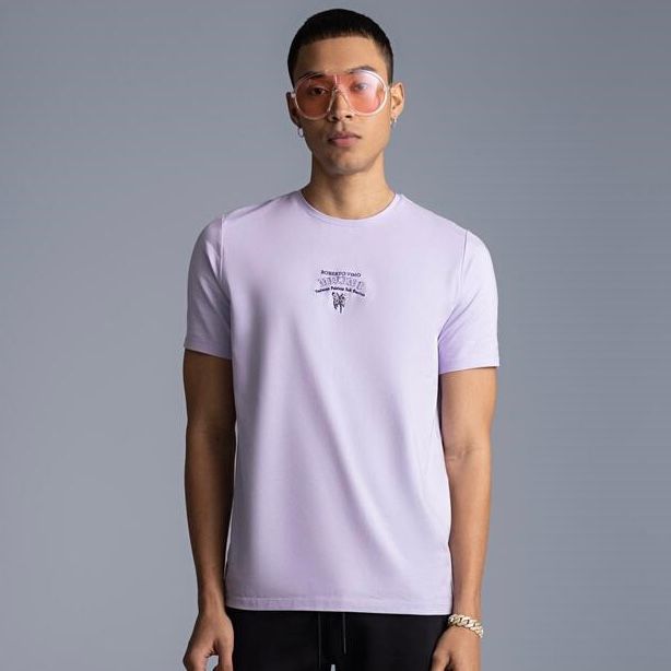 Roberto Vino Milano Butterfly Lavendar T-Shirt