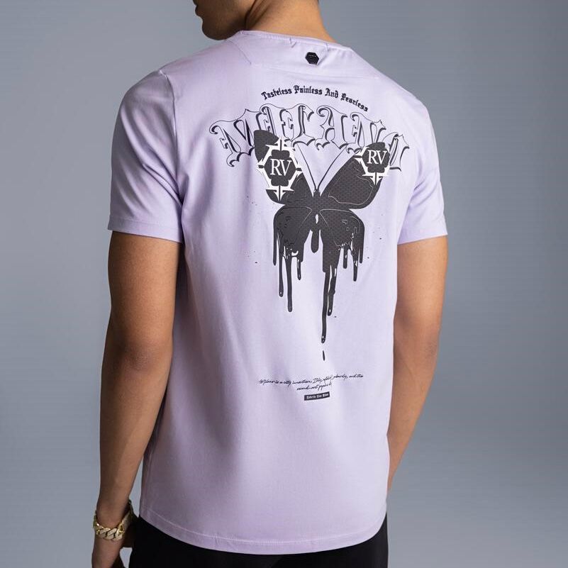 Roberto Vino Milano Butterfly Lavendar T-Shirt