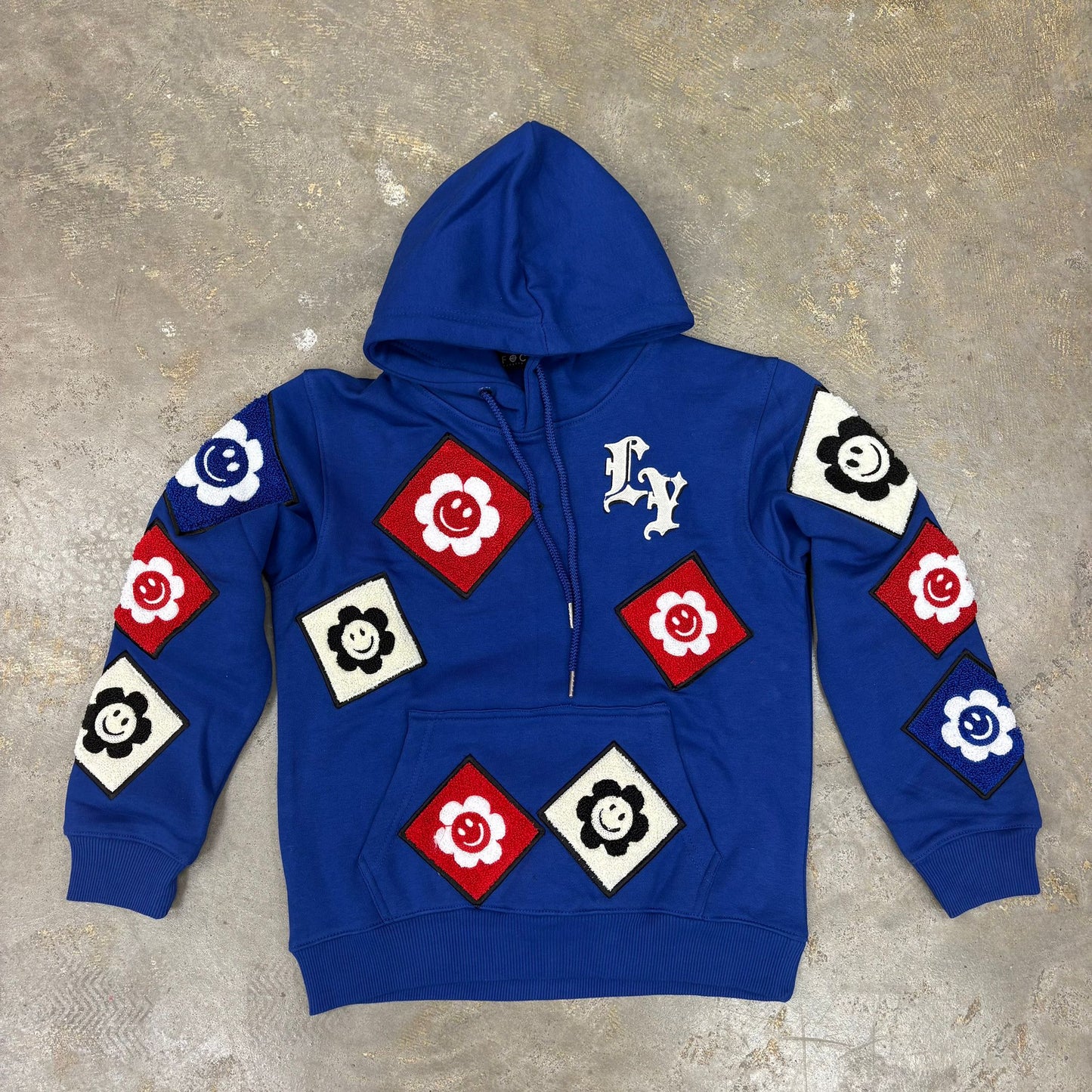 Focus Patch Royal Blue Hoodie "Boys"