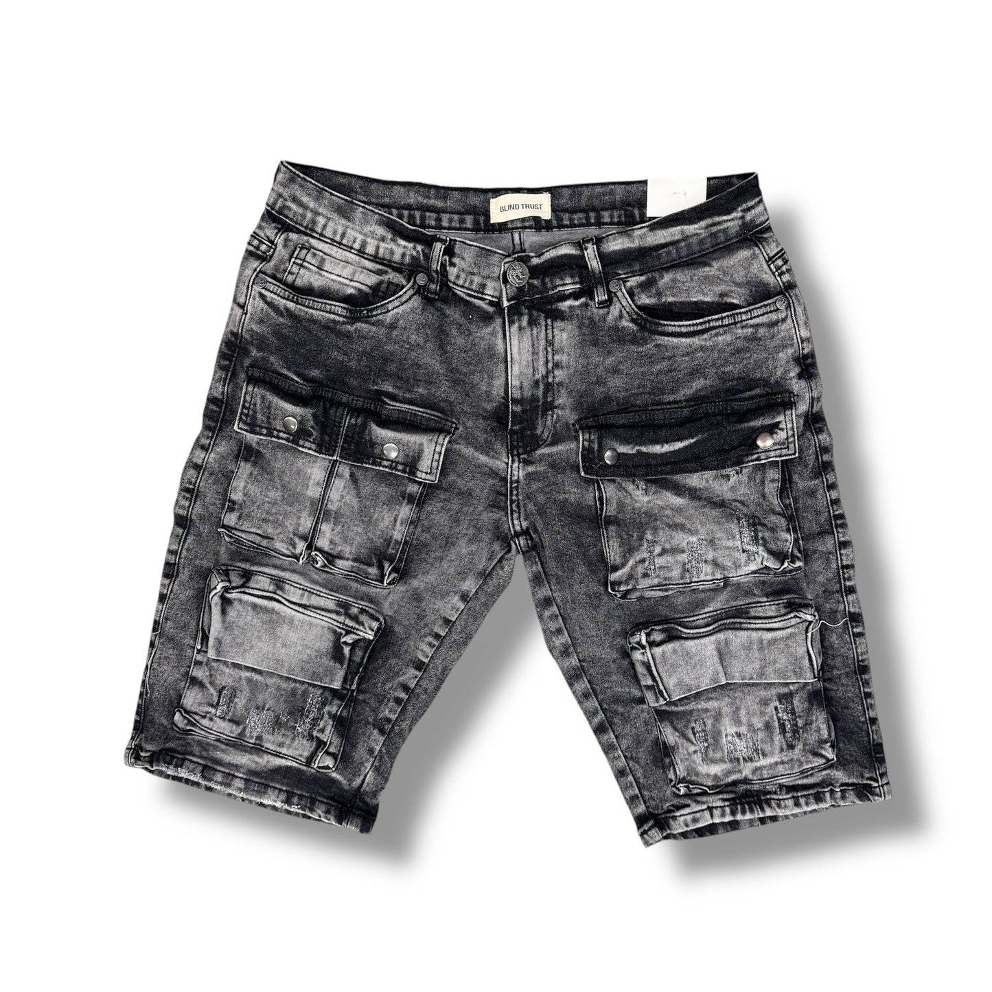 Blind Trust "Wash Black " Jeans Shorts