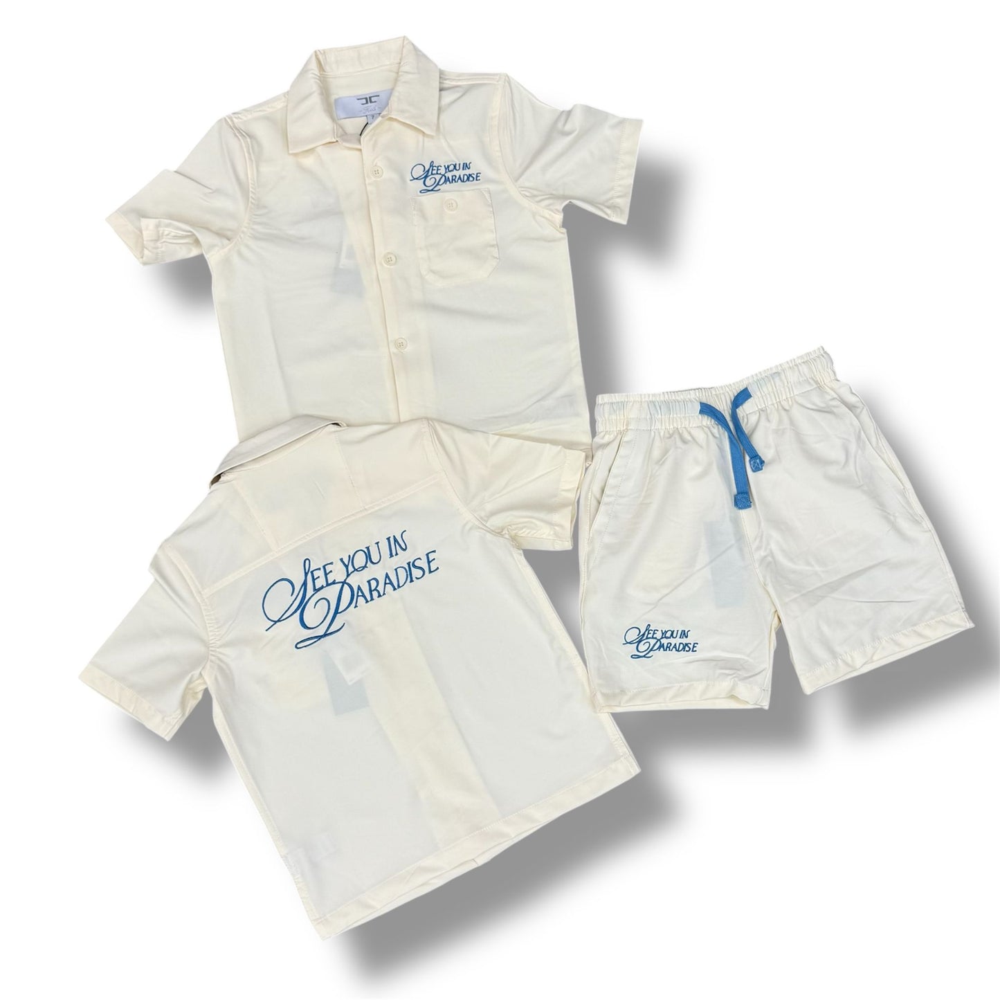 Jordan Craig Cream Short Set ( Boy's )