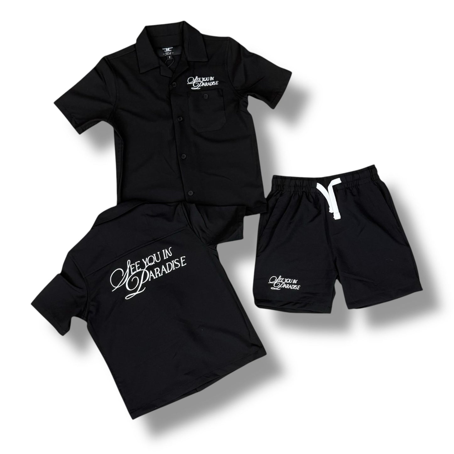 Jordan Craig Black Short Set ( Boy's )