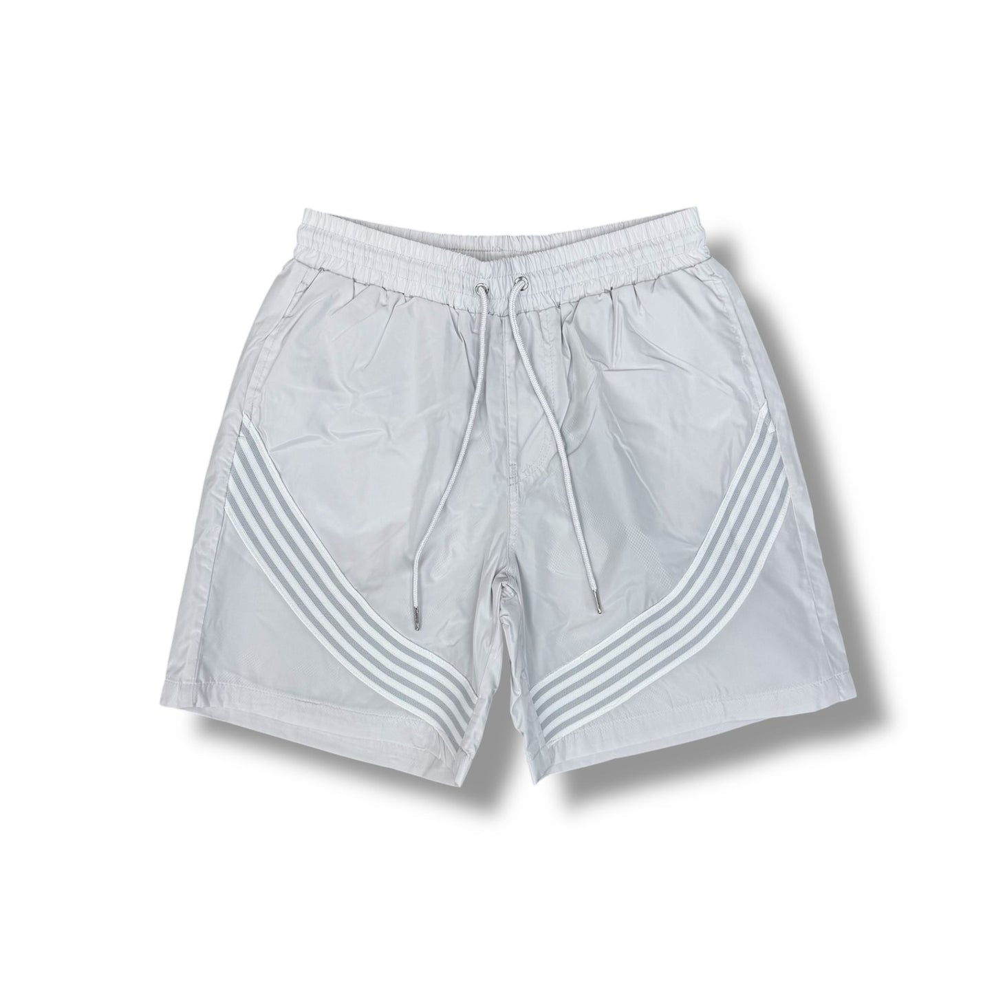Kindred Stripe Nylon Shorts Grey