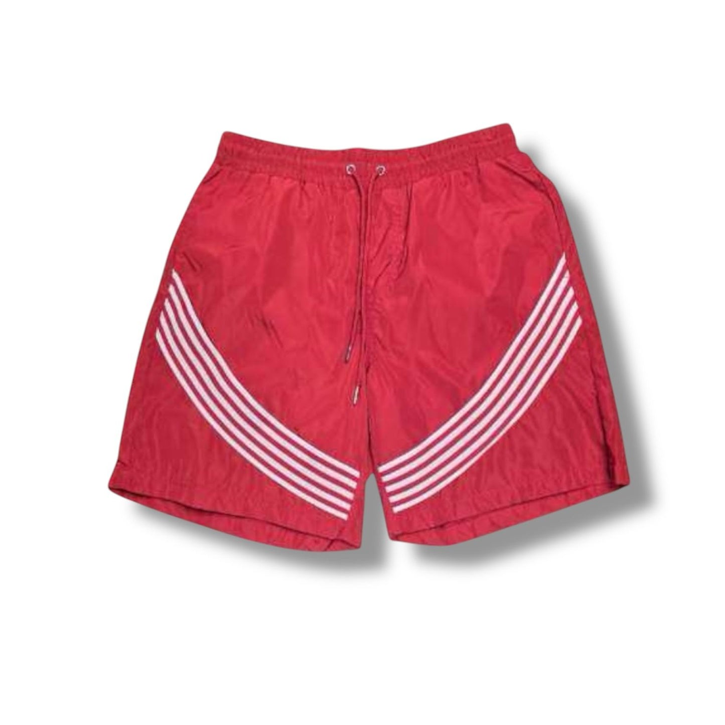 Kindred Stripe Nylon Shorts Red
