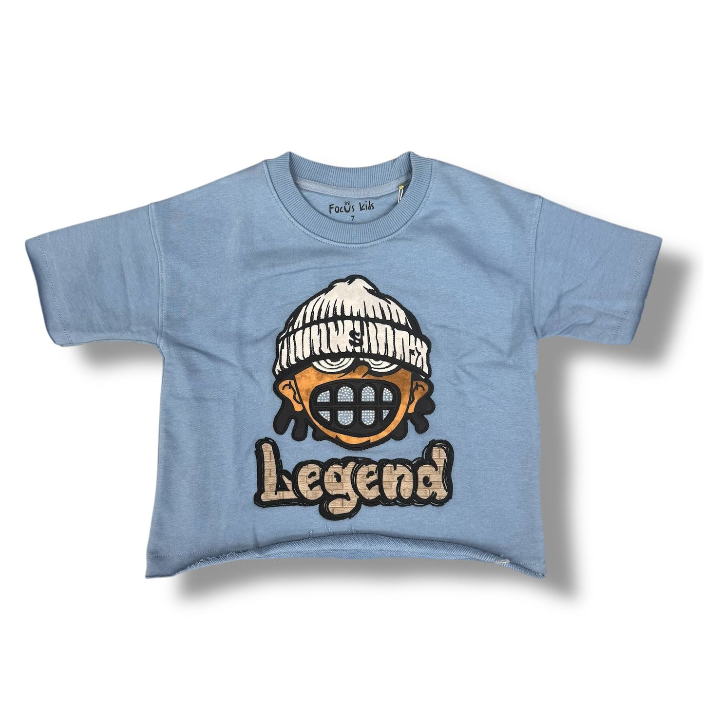 Focus Legend Crop Blue Tee Boys