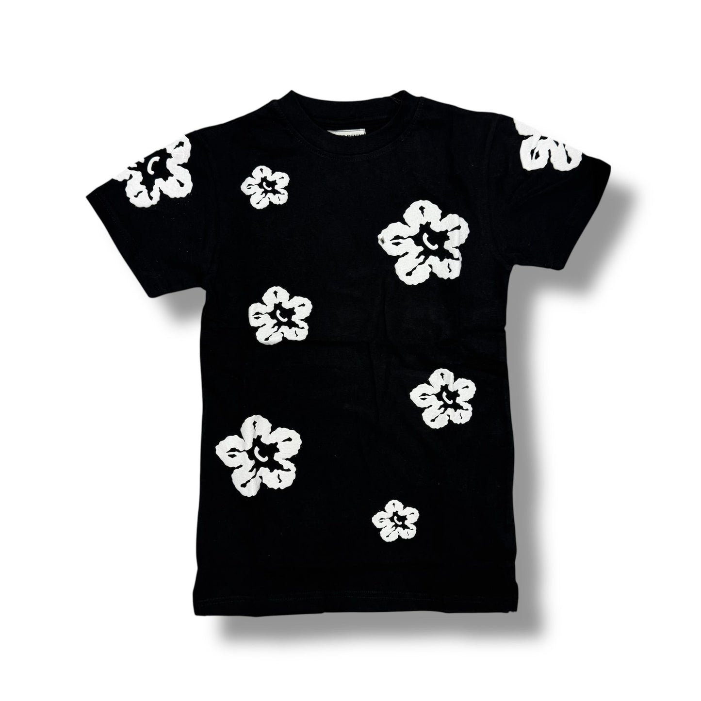 FWRD Tears Flowers Black T-Shirt Boy's