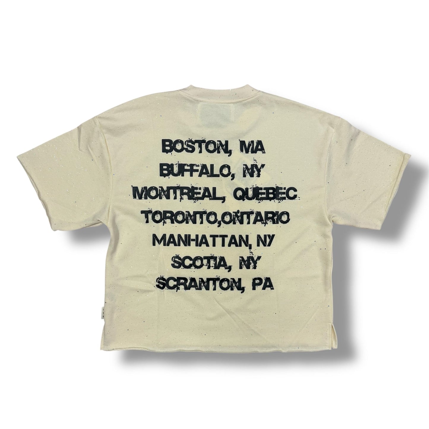 Bkys Monster Cropped Off White T-Shirt