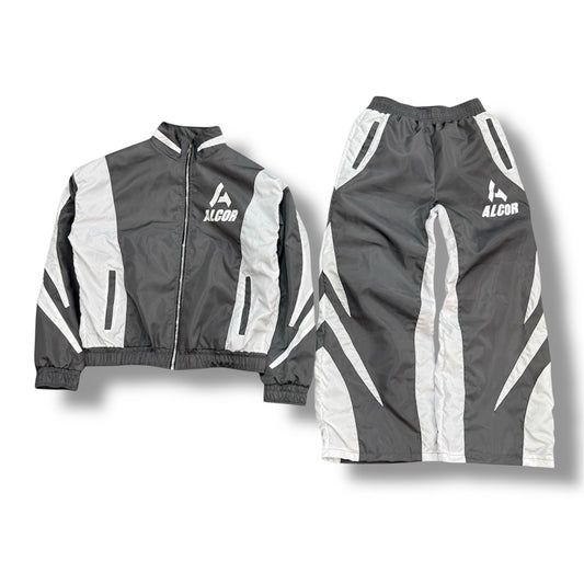 Alcor Nylon Baggy Jogger Set Grey/White