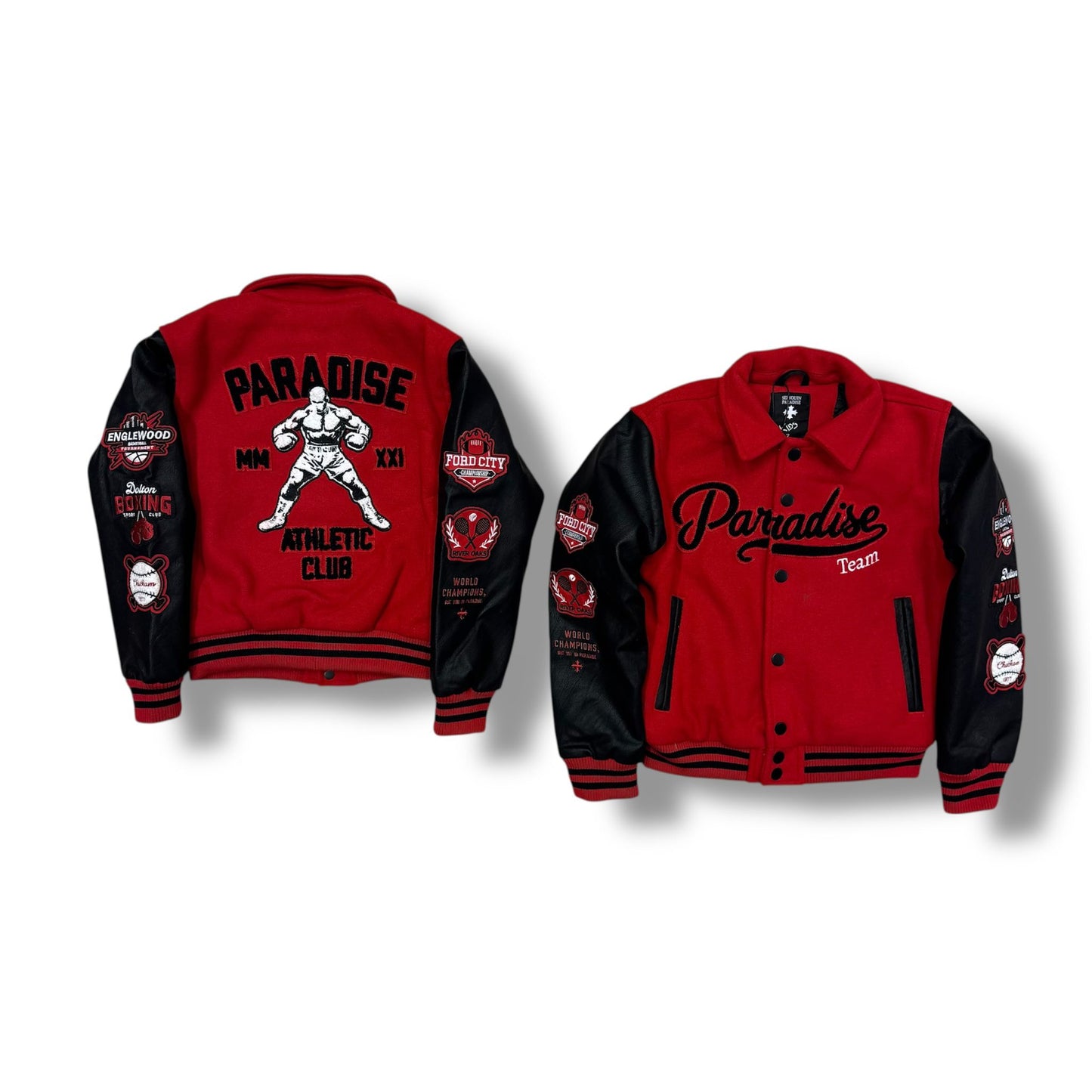 Jordan Craig Paradise Red Varsity Jacket "Boy's"