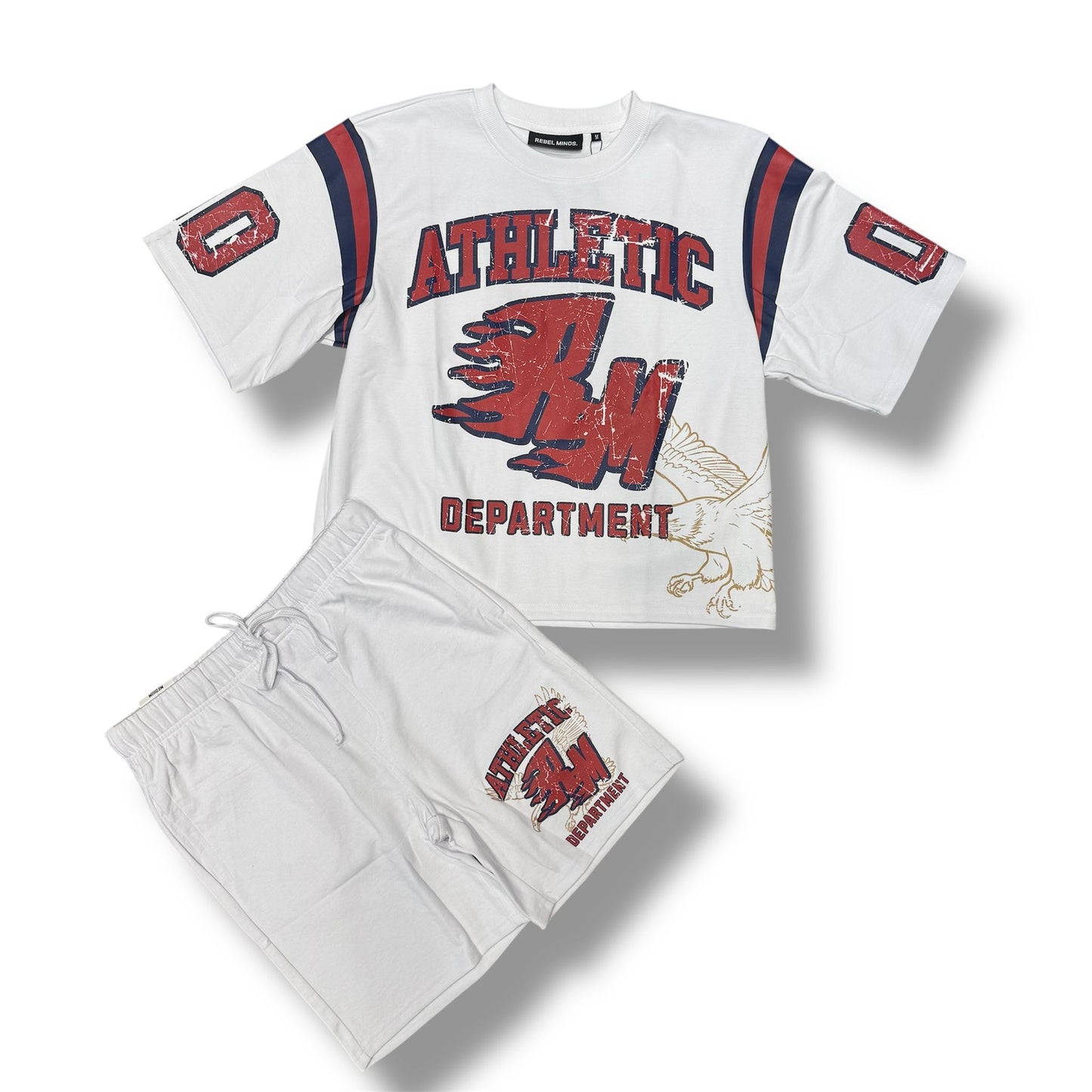 Rebel Minds Athletic Flaming White Short Set