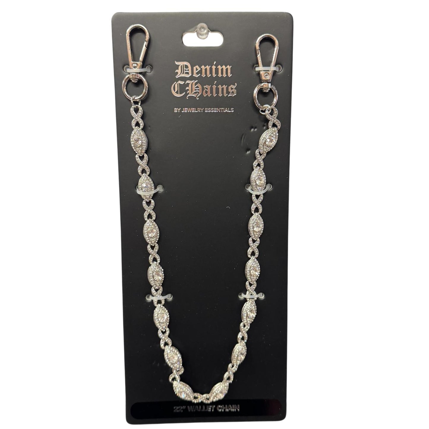 Iced Evil Jeans Chain 22" Silver (Wallet Chain) "276"