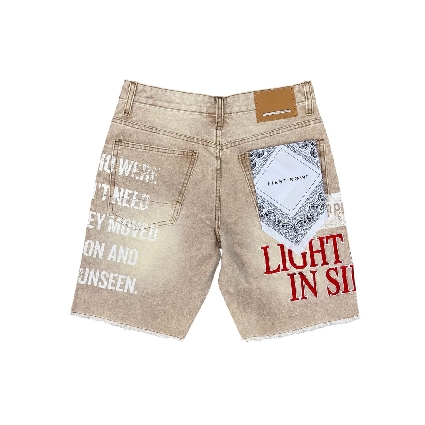 First Row Jeans Shorts Khaki