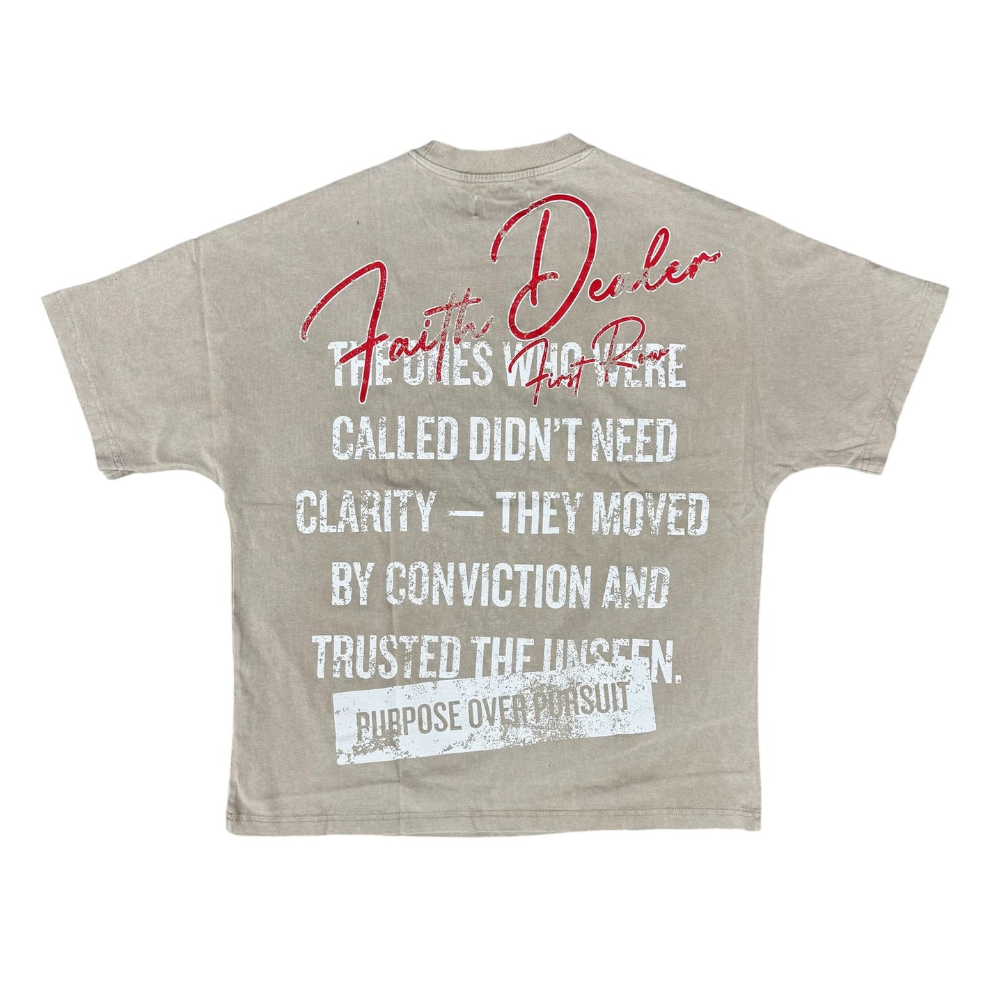 First Row Khaki T-Shirt