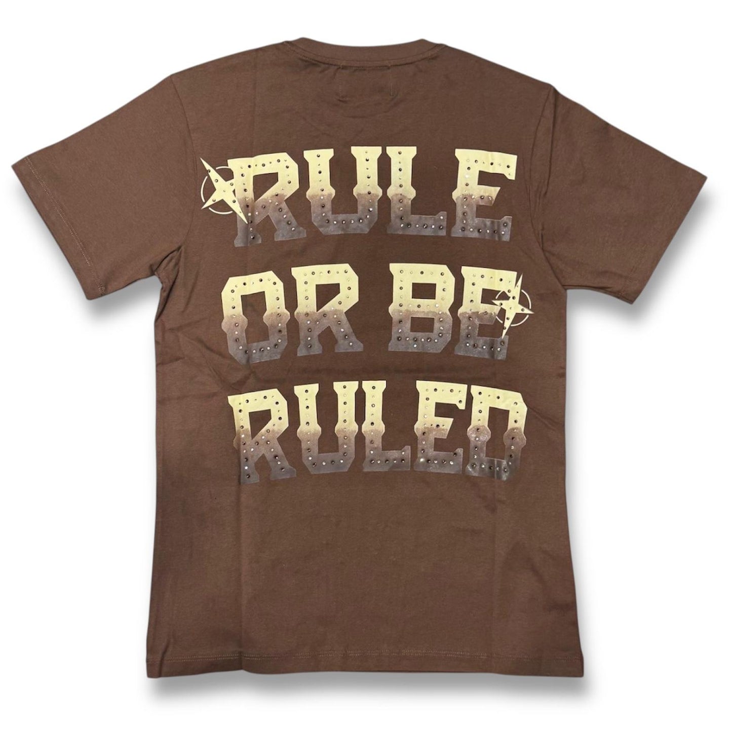 DenimiCity Rule Or Be Ruled Stone Brown T-Shirt