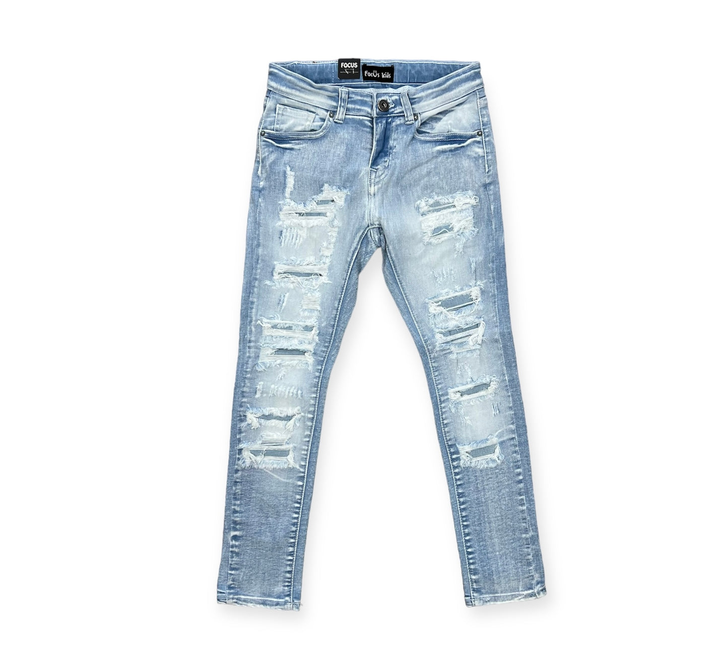 Focus Denim Rip & Repair Lt. Blue Boys