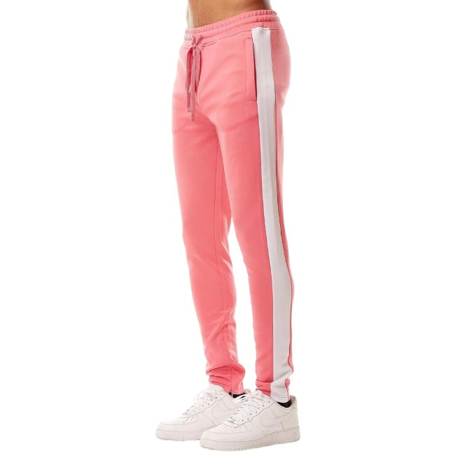 Rebel Minds Pink/White Stripe Track Pants