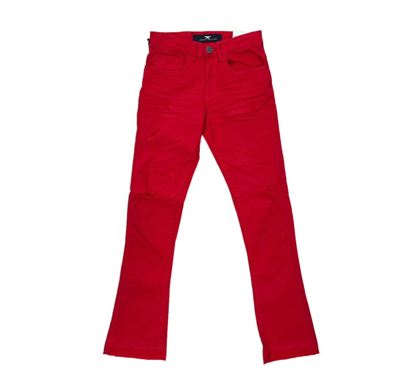 JORDAN CRAIG FLARE STACKED JEAN RED KIDS