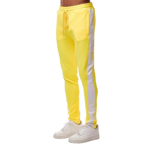 Rebel Minds Yellow/White Stripe Track Pants