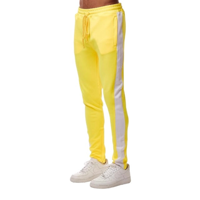 Rebel Minds Yellow/White Stripe Track Pants