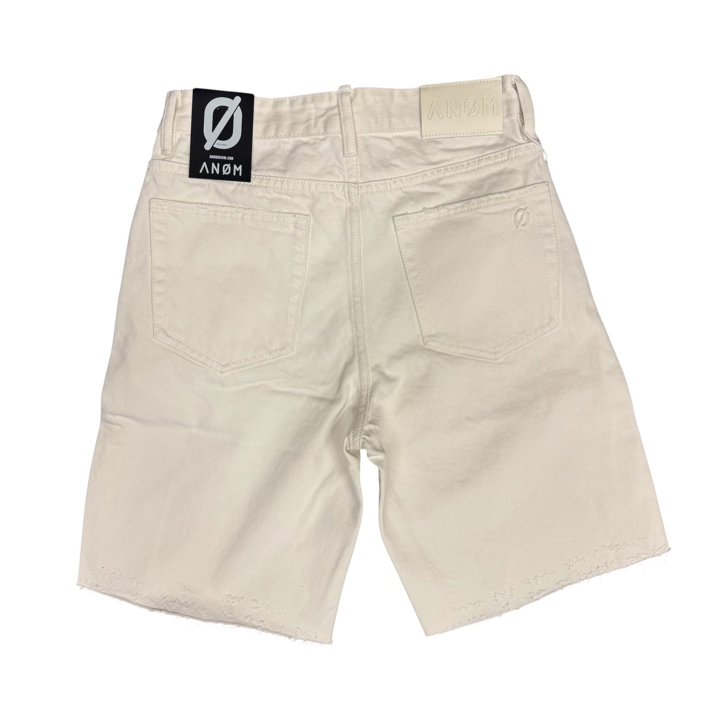 Anom Denim Frame White Jeans Shorts