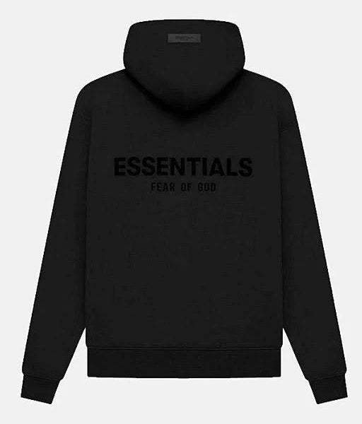 Essentials Fear of God Hoodie Black Only Back Print