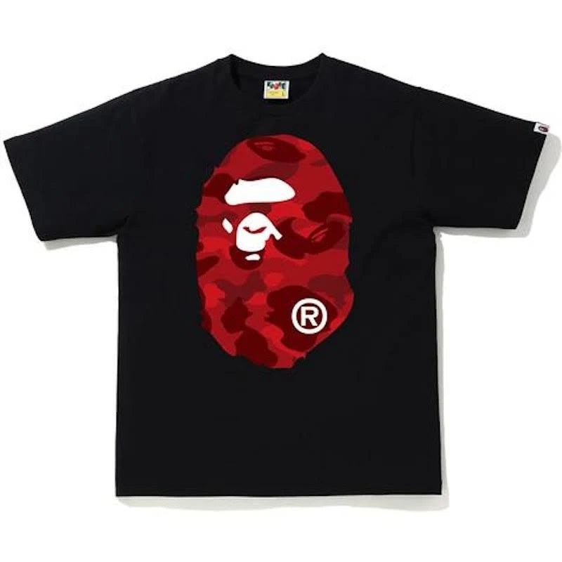 BAPE Big Ape Head Tee Black /Red