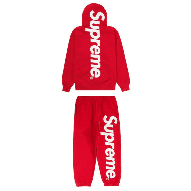 Supreme Jogging Suit Set Red
