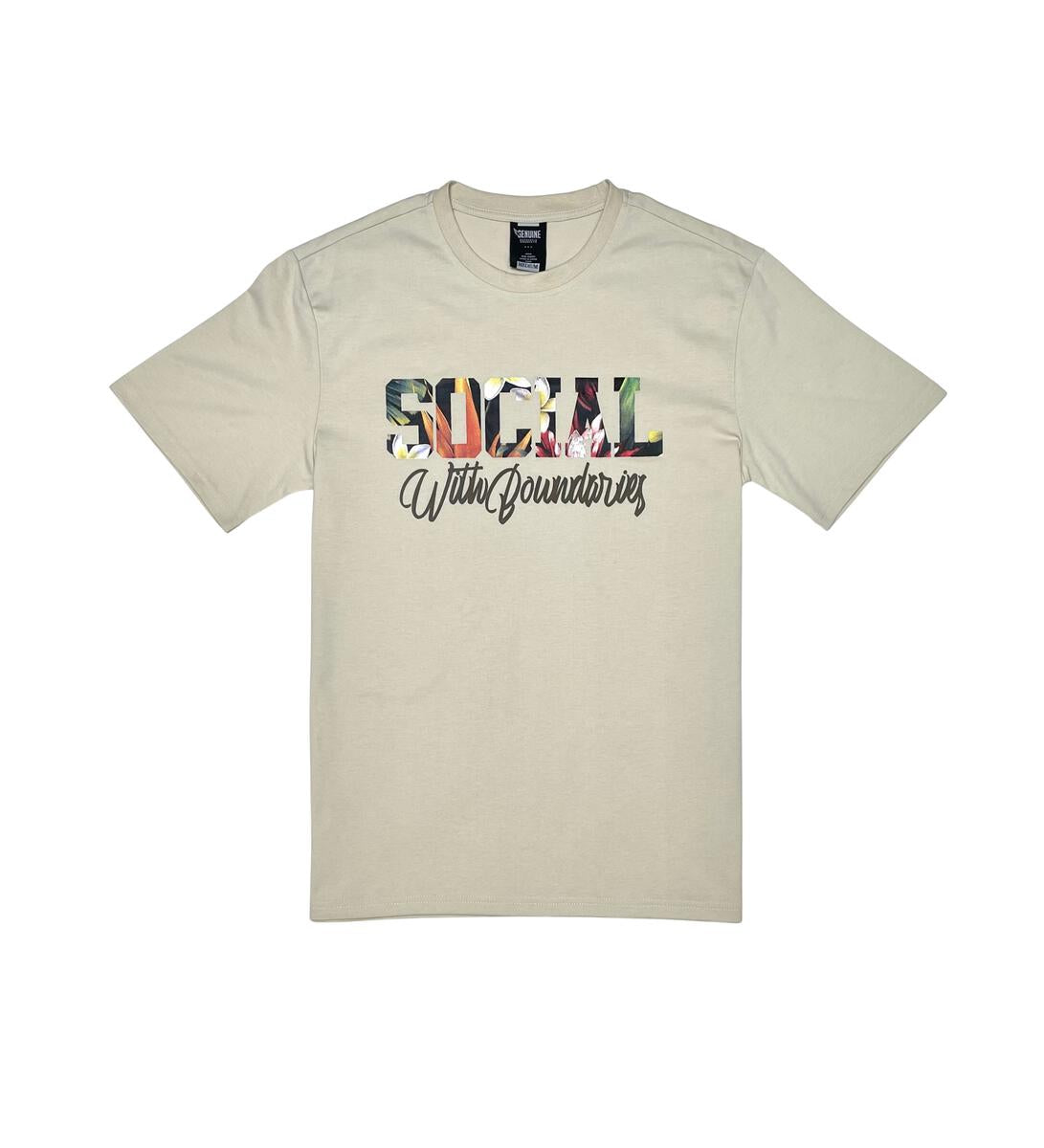 GENUINE "SOCIAL" KHAKI TEE