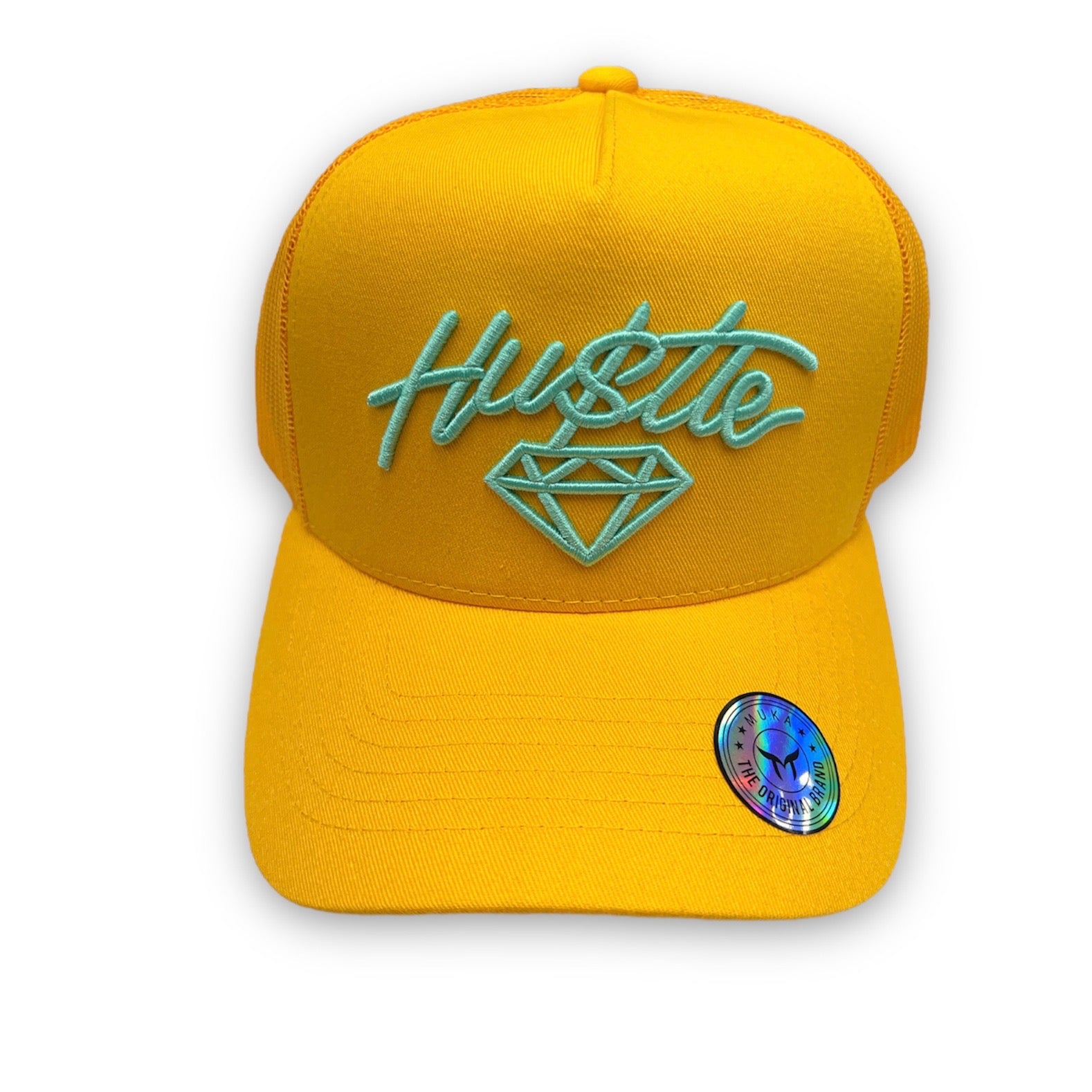 MUKA GOLD HUSTLE TRUCKER HAT – Underground Clothing