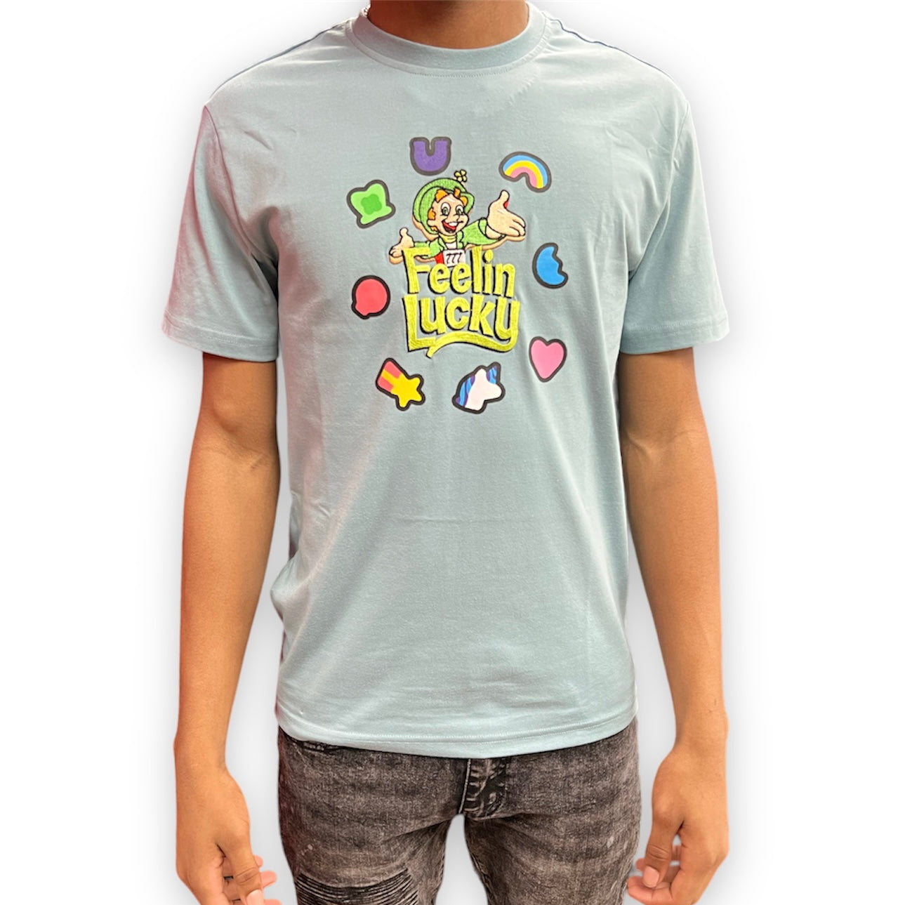 Black Pike Feeling Lucky Dust Blue T-Shirt