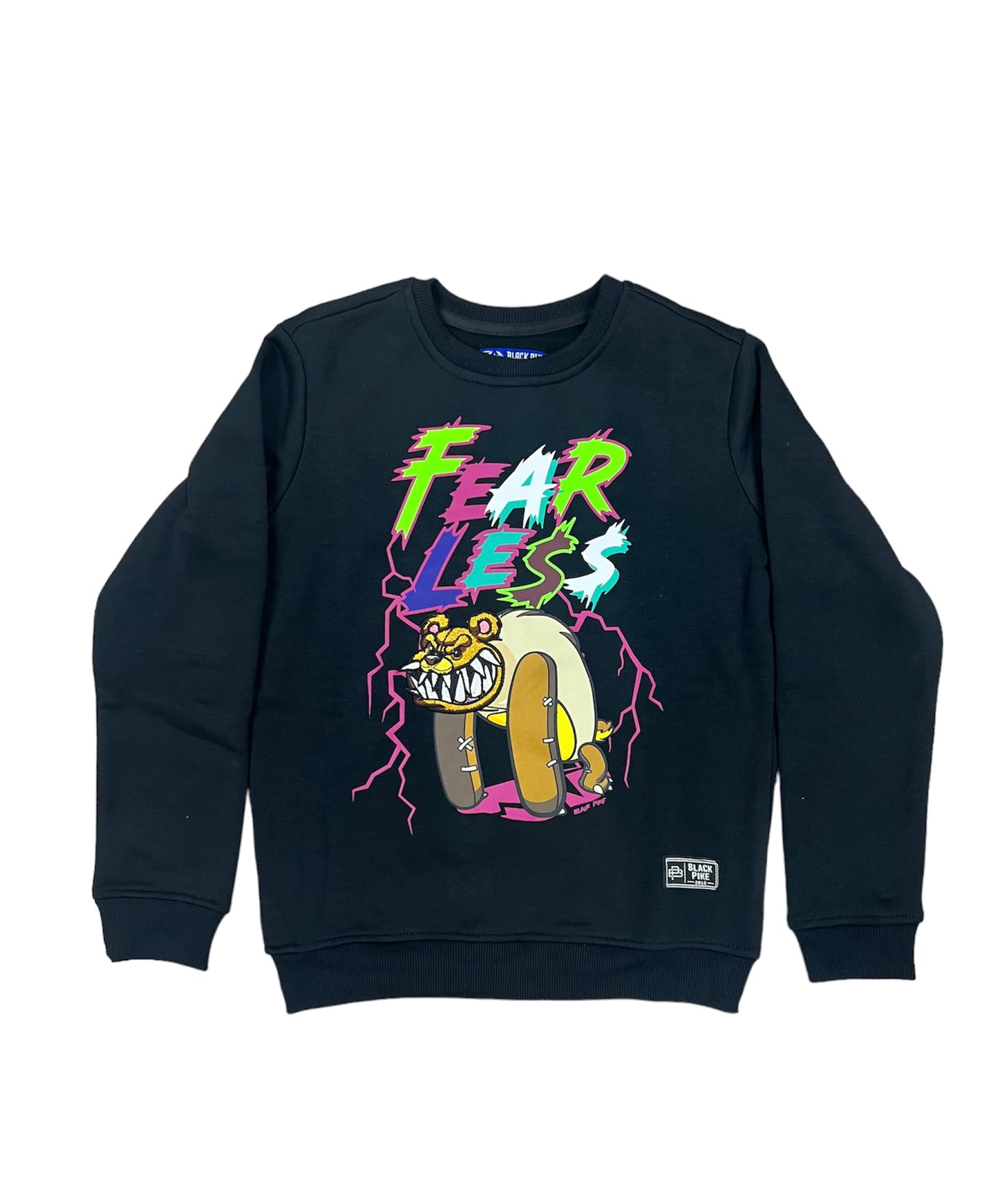 Black Pike Fleece Crewneck Fearless Boys Black
