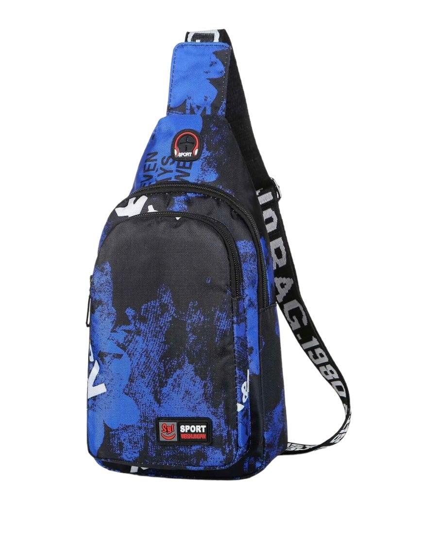 CROSS BODY BLUE&BLACK BAG