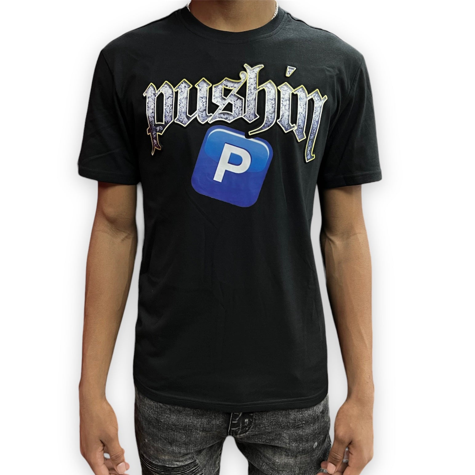 Black Pike Pushin P Black T-Shirt 2XL