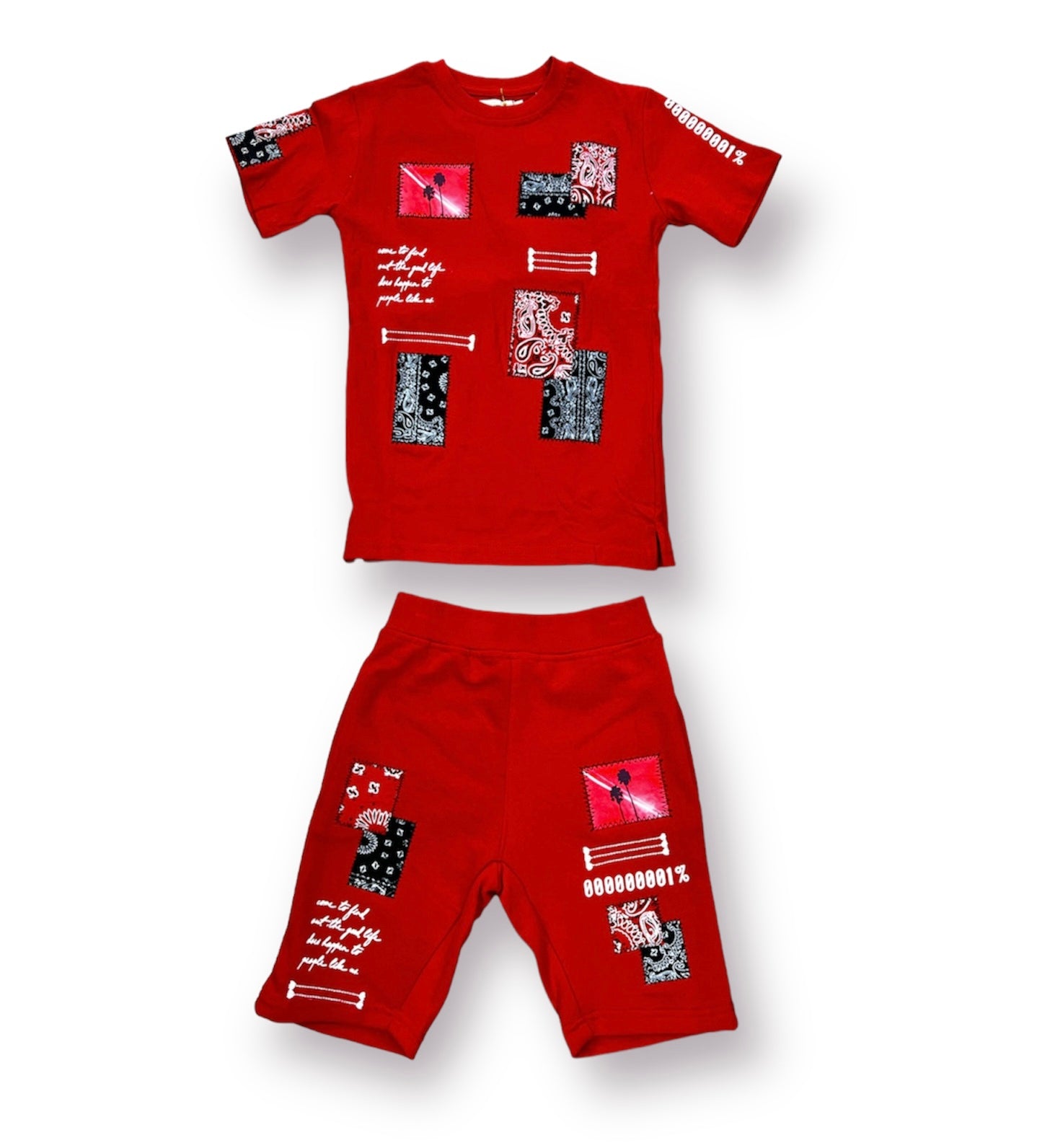 FWRD GOOD LIFE RED BOYS SHORT SET