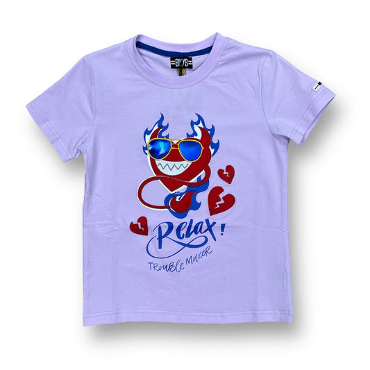 BKYS Relax Trouble Orchid Tee Boys