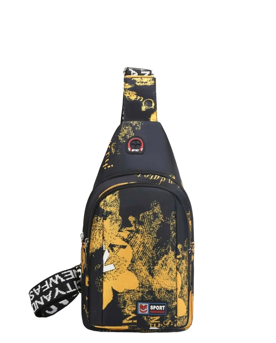 CROSS BODY YELLOW&BLACK BAG