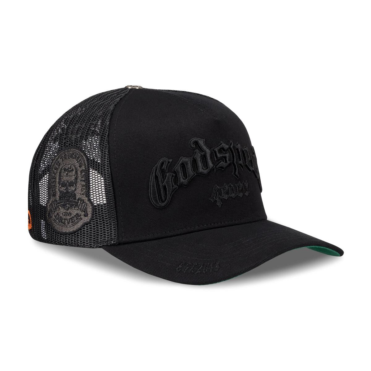 Godspeed GS FOREVER TRUCKER HAT (Black on Black)