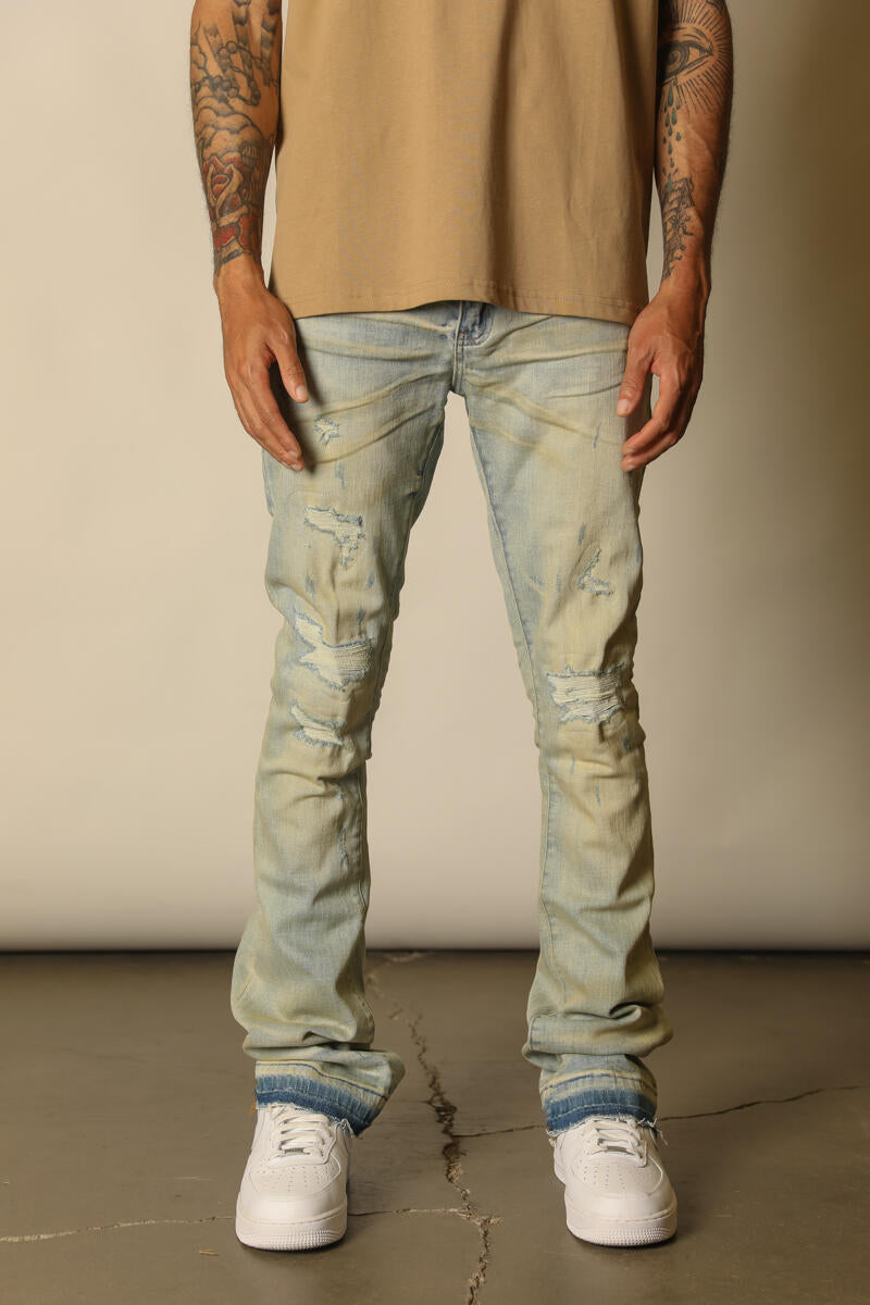 GFTD LA SAGE LT STACKED DENIM