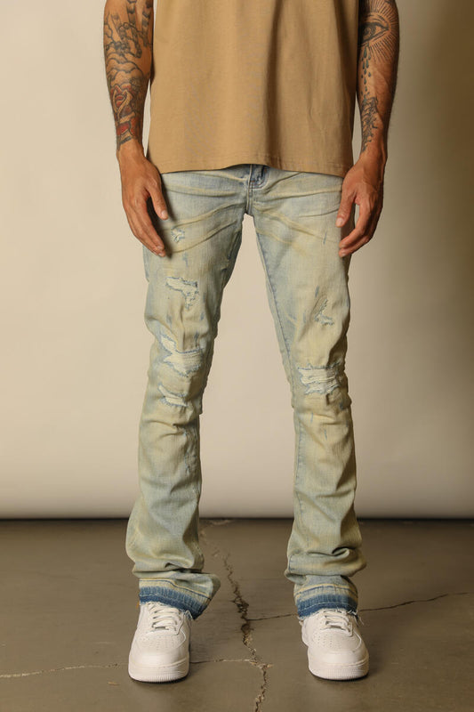 Gftd La Sage Stacked Flare Denim