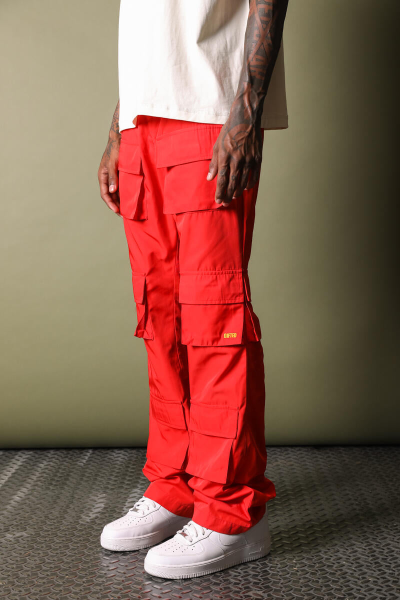 Gftd La Portor Red Stacked Pants