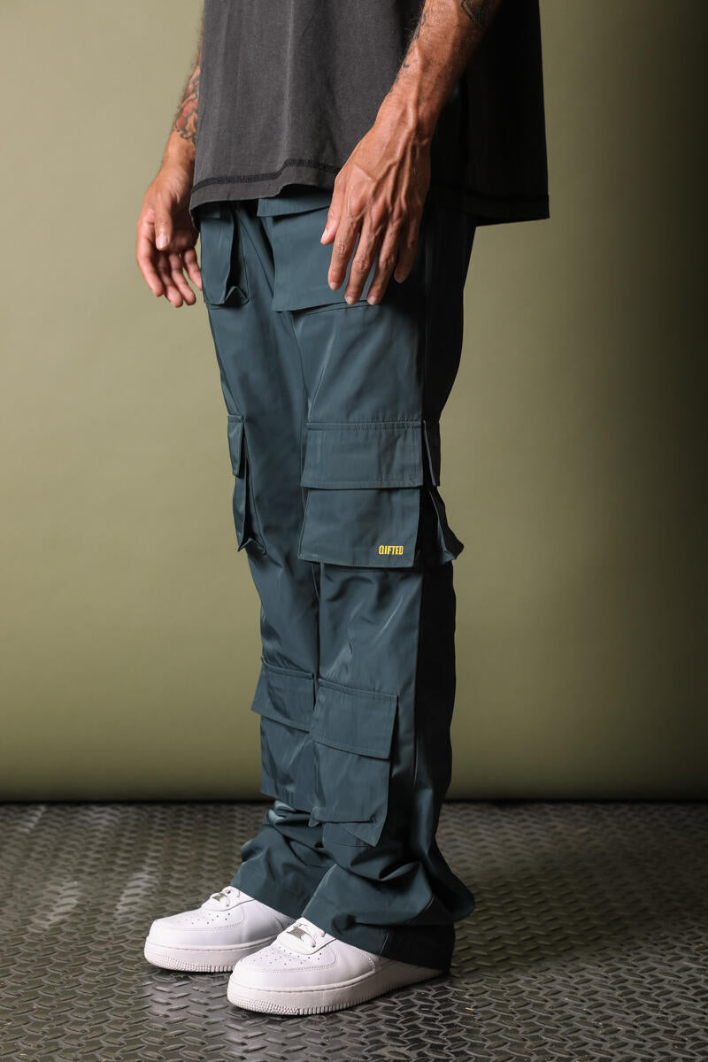 Gftd La Portor Blue Stacked Pants