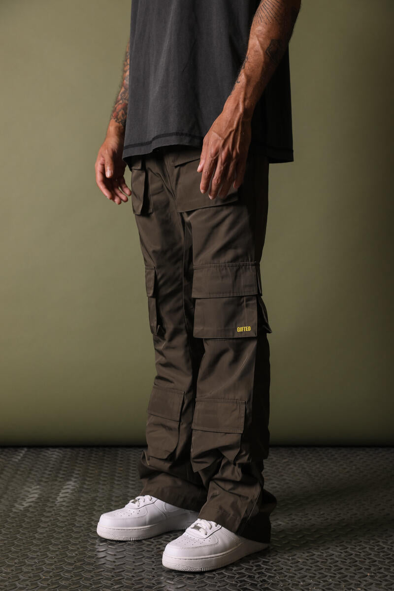 Gftd La Portor Olive Stacked Pants